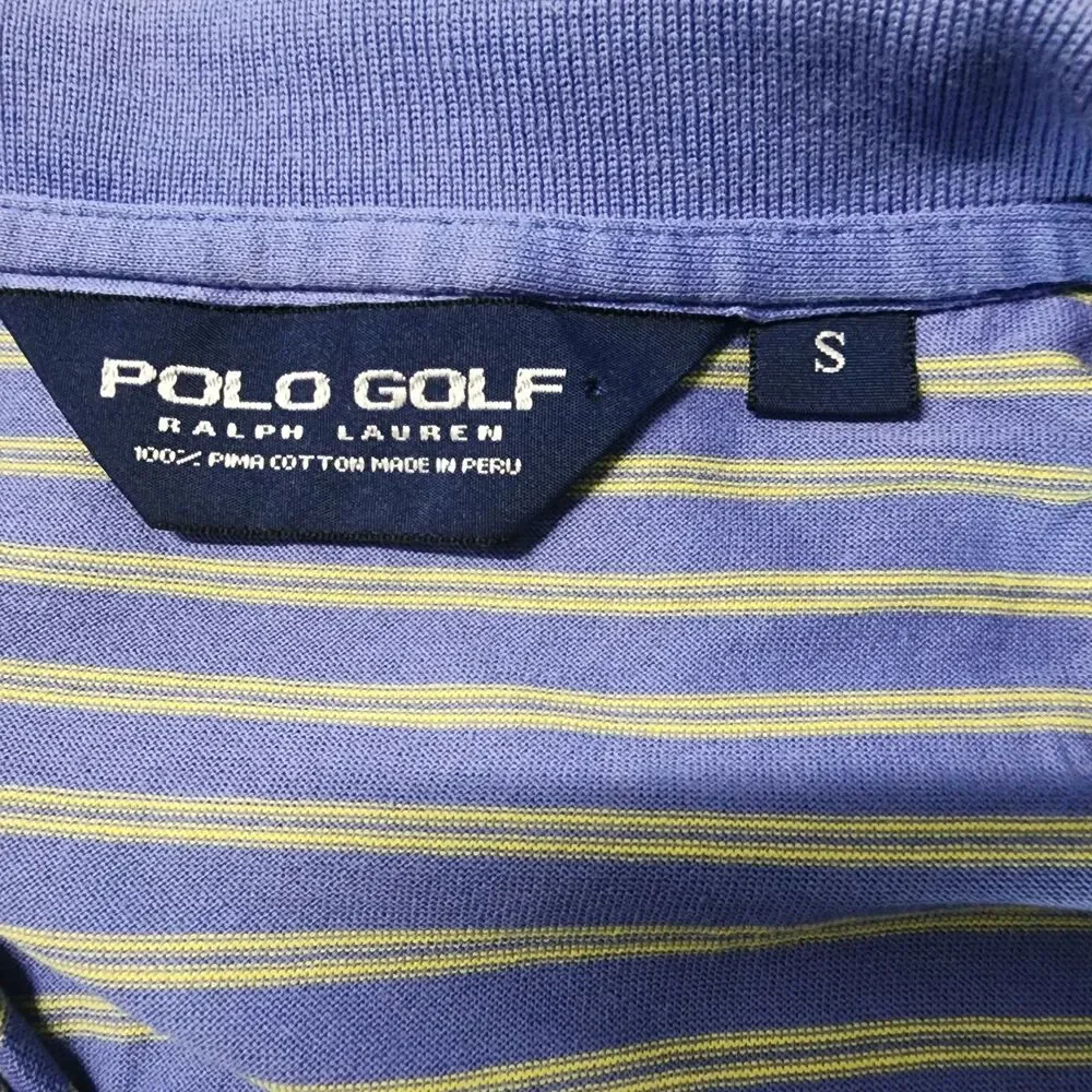 Polo Golf Ralph Lauren Men's Striped Polo Shirt Blue Size S